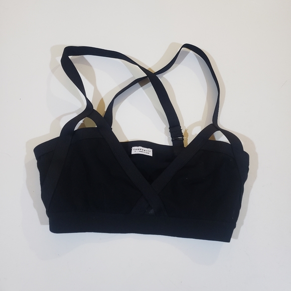 Community Aritzia Bralette Sports Bra Black Bandage Style Size Small - Picture 6 of 8